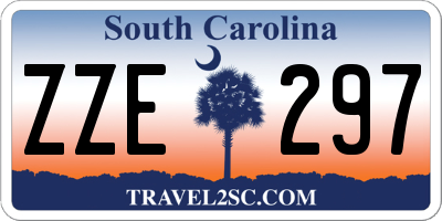 SC license plate ZZE297