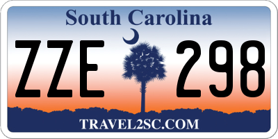 SC license plate ZZE298