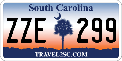 SC license plate ZZE299