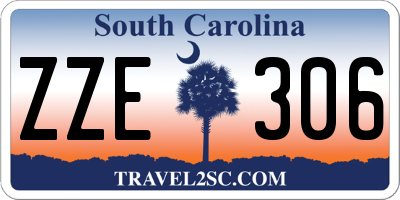 SC license plate ZZE306