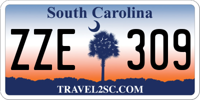 SC license plate ZZE309