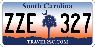 SC license plate ZZE327