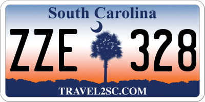 SC license plate ZZE328
