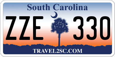 SC license plate ZZE330