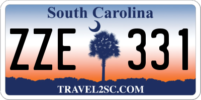 SC license plate ZZE331