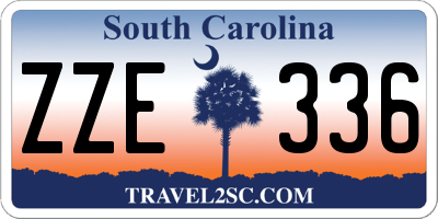 SC license plate ZZE336