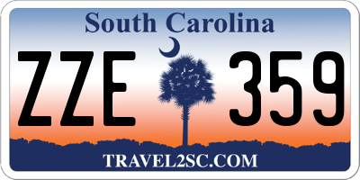 SC license plate ZZE359