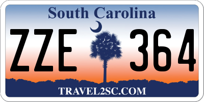 SC license plate ZZE364