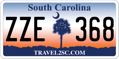 SC license plate ZZE368