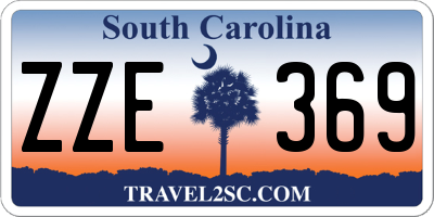SC license plate ZZE369