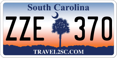 SC license plate ZZE370
