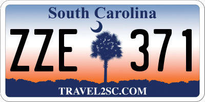 SC license plate ZZE371