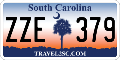 SC license plate ZZE379