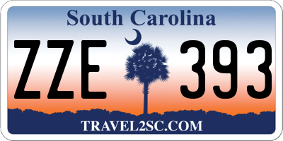 SC license plate ZZE393