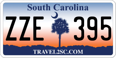 SC license plate ZZE395