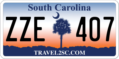SC license plate ZZE407