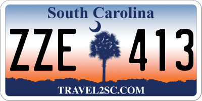 SC license plate ZZE413