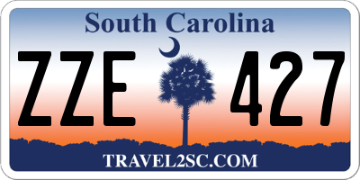 SC license plate ZZE427