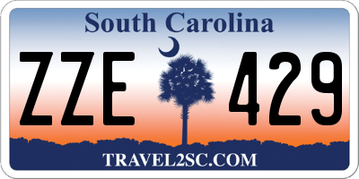 SC license plate ZZE429