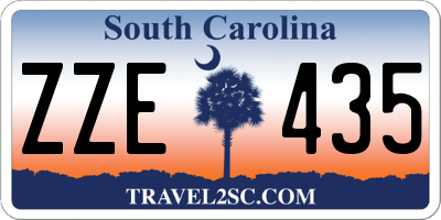 SC license plate ZZE435