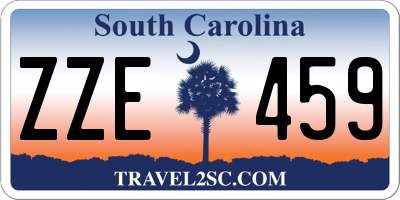 SC license plate ZZE459