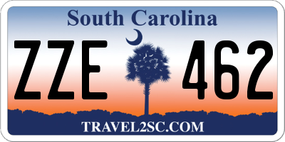 SC license plate ZZE462