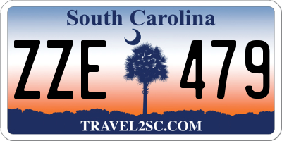 SC license plate ZZE479