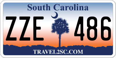 SC license plate ZZE486
