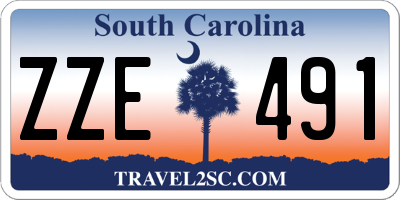 SC license plate ZZE491