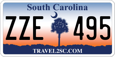 SC license plate ZZE495