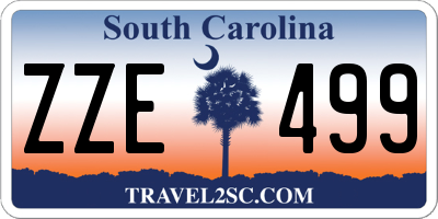 SC license plate ZZE499