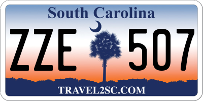 SC license plate ZZE507