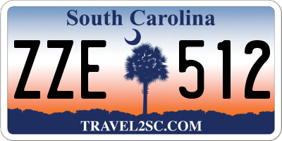 SC license plate ZZE512