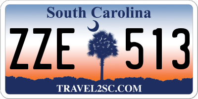 SC license plate ZZE513