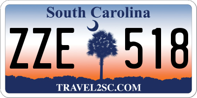 SC license plate ZZE518
