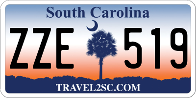 SC license plate ZZE519