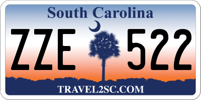 SC license plate ZZE522