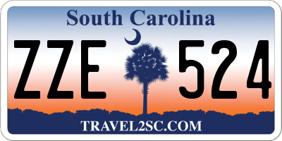 SC license plate ZZE524