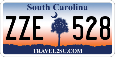 SC license plate ZZE528