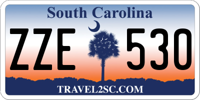 SC license plate ZZE530