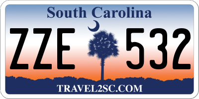 SC license plate ZZE532