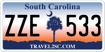 SC license plate ZZE533