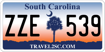 SC license plate ZZE539