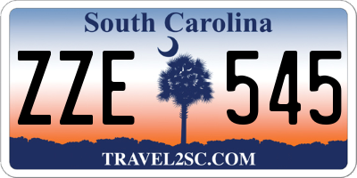 SC license plate ZZE545