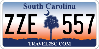 SC license plate ZZE557