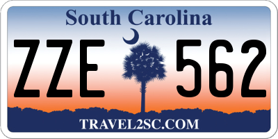 SC license plate ZZE562