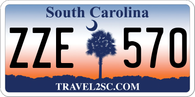 SC license plate ZZE570