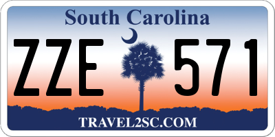 SC license plate ZZE571