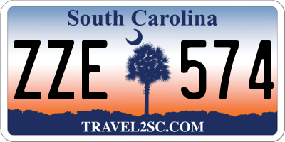 SC license plate ZZE574