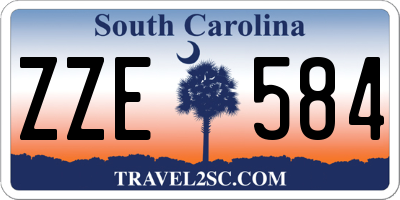 SC license plate ZZE584
